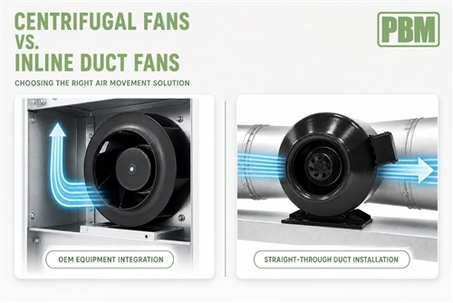 Centrifugal Fans Vs. Inline Duct Fans: Choosing The Right Air Movement Solution