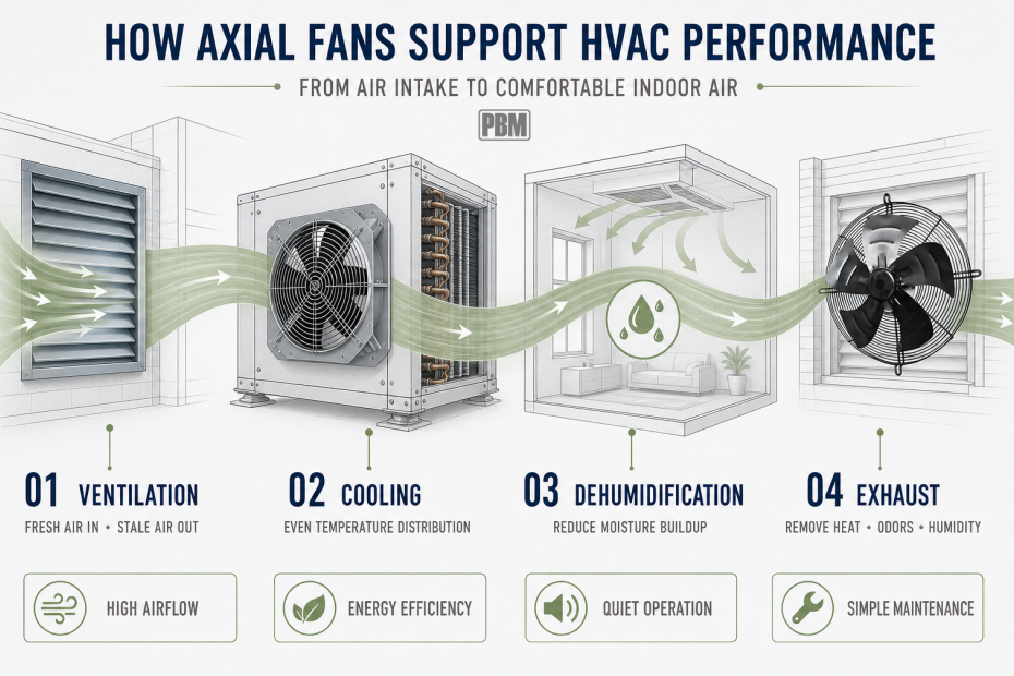 HOW AXIAL FANS SUPPORT HVAC PERFORMANCE
